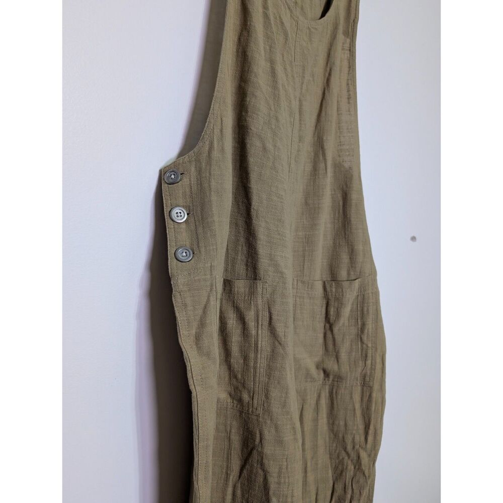 L Space Freya Jumper Coastal Cotton Gauze Overalls Medium Summer Vacation - Picture 5 of 9